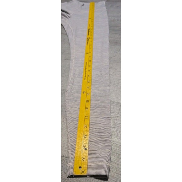 Lululemon Wunder Under High Rise Tight 28" Luxtreme Purple Striped Womens Sz 8 - Picture 7 of 8